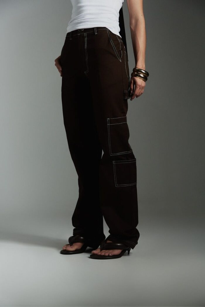 Calça Cargo Sarja