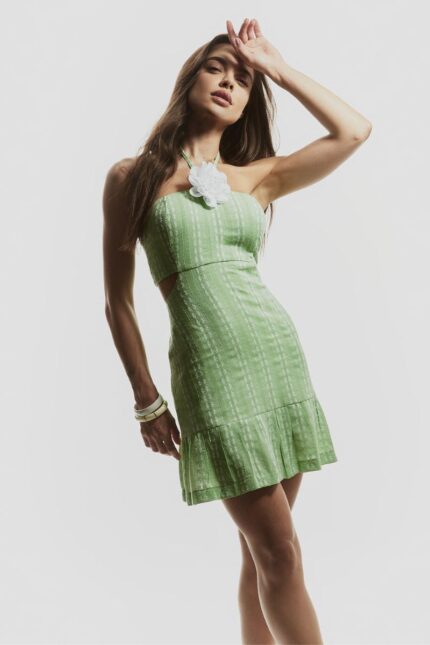 Vestido Verde Flor