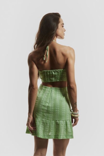 Vestido Verde Flor