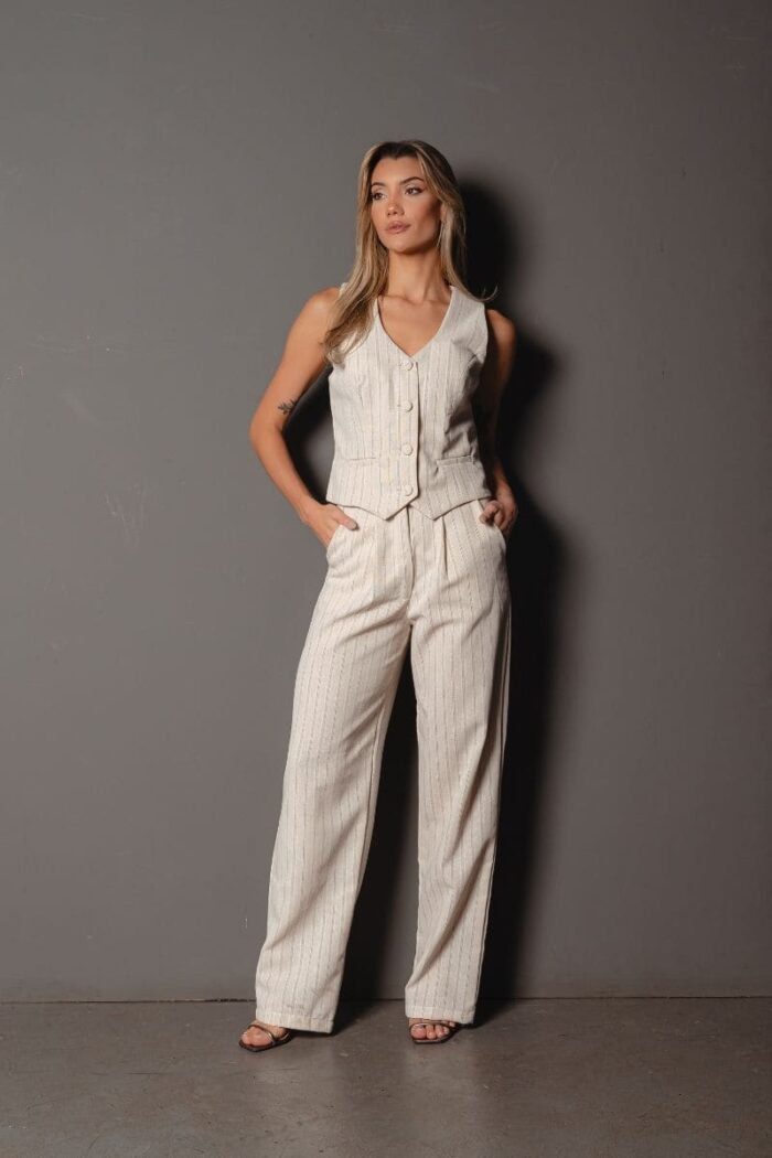 Conjunto Colete Linho