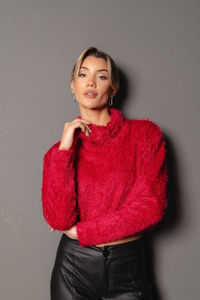 Blusa Curta Gola Alta
